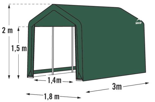 plachtový prístrešok 1,8 x 3,0 m - 70471EU