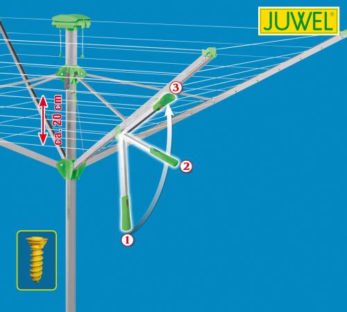 sušiak na bielizeň JUWEL NOVAPLUS 600 LIFT