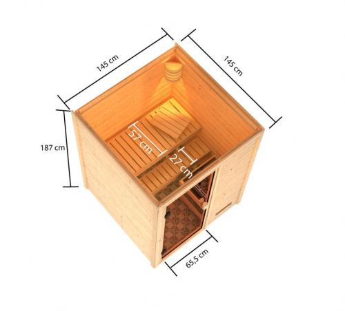 fínska sauna KARIBU SANDRA (6160)