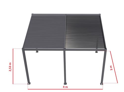 hliníková pergola LANITPLAST BIOCLIMATIC 43