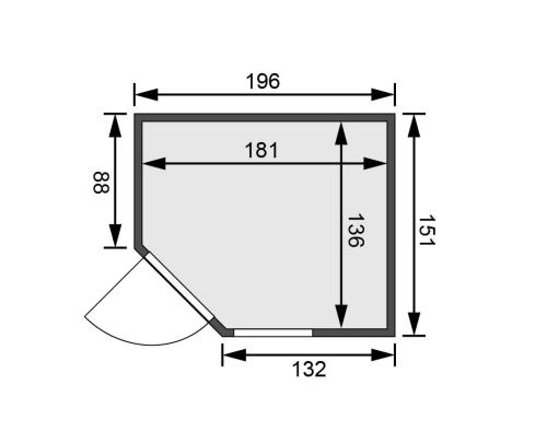 fínska sauna KARIBU FIONA 1 (59672)