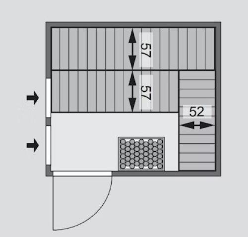 fínska sauna KARIBU NYBRO (6195)