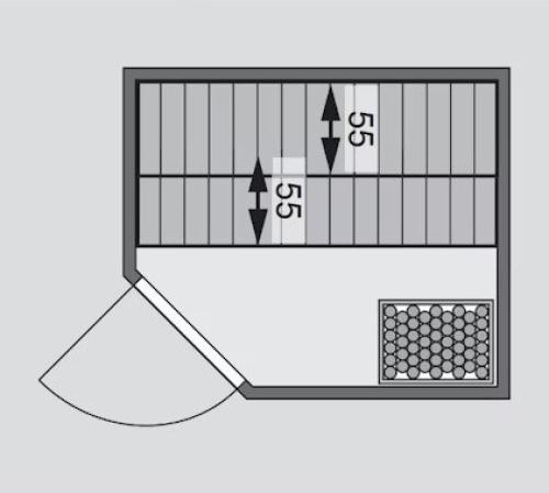 fínska sauna KARIBU BODO (6192)